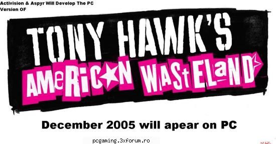 cel mai bun joc cel mai joc parerea mea este tony hawk's american daca aparut din toate care leam