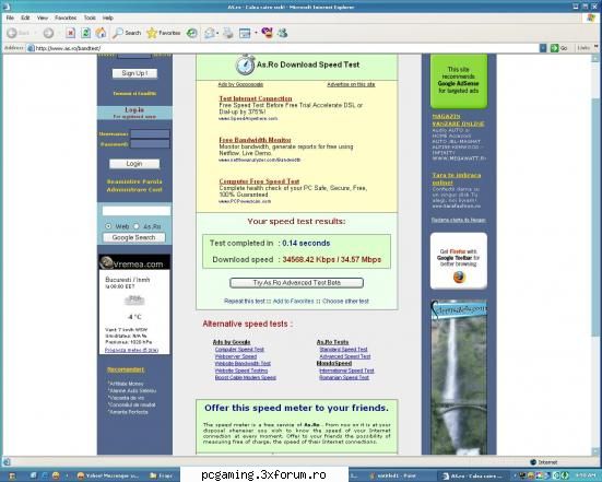 Conectiunea vostra de internet - danny .. scuze .. te`am mintzit .. nu am 40 - Software