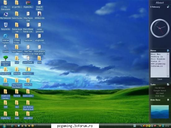 Desktop-ul - Noul meu desktop in stil Windows Vista :D - Vorbe`n vant